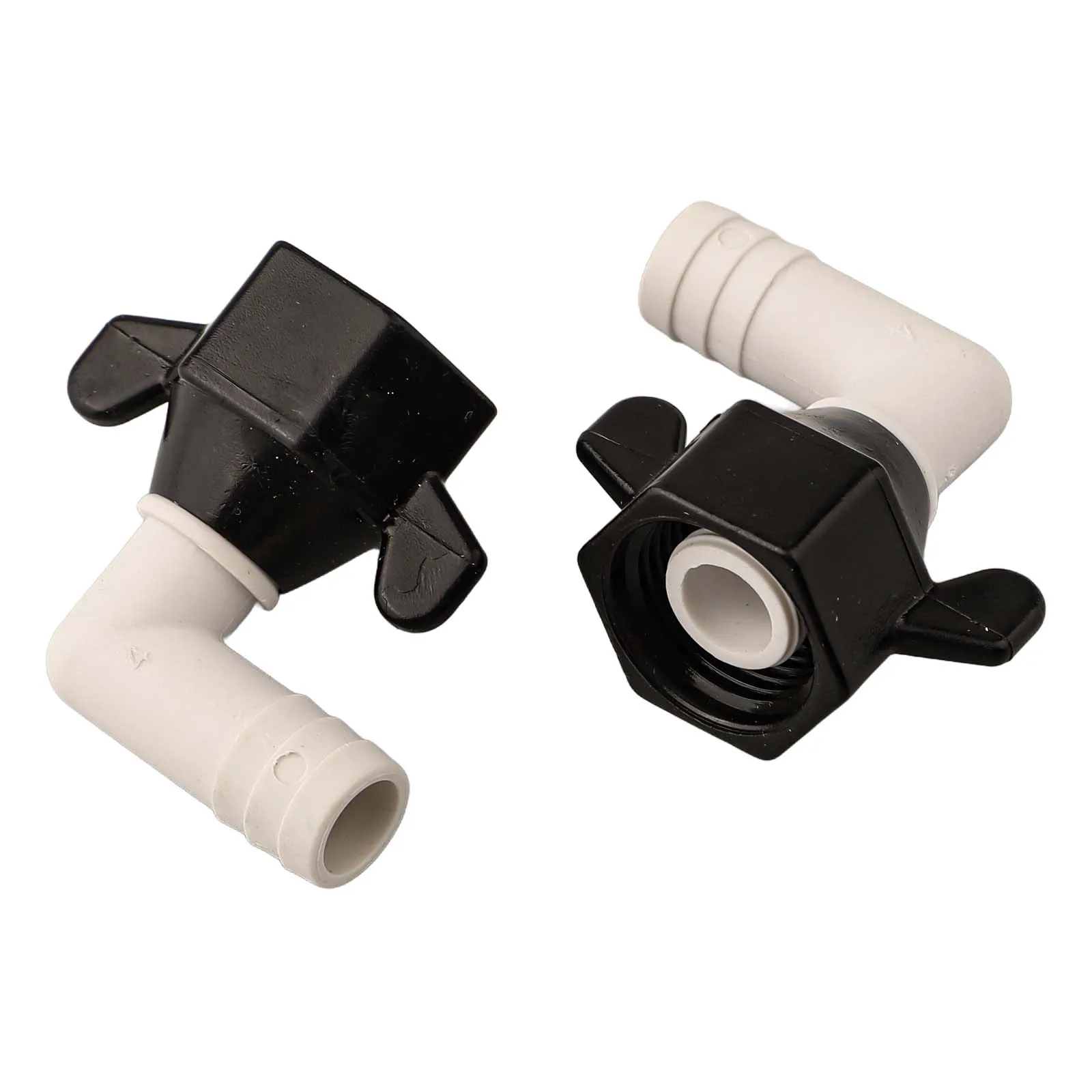 Flexible Installation RV Water Pump Fittings 1/2 Inch Outlet Compatible Elbow and Straight Swivel Design with Sealing Tape