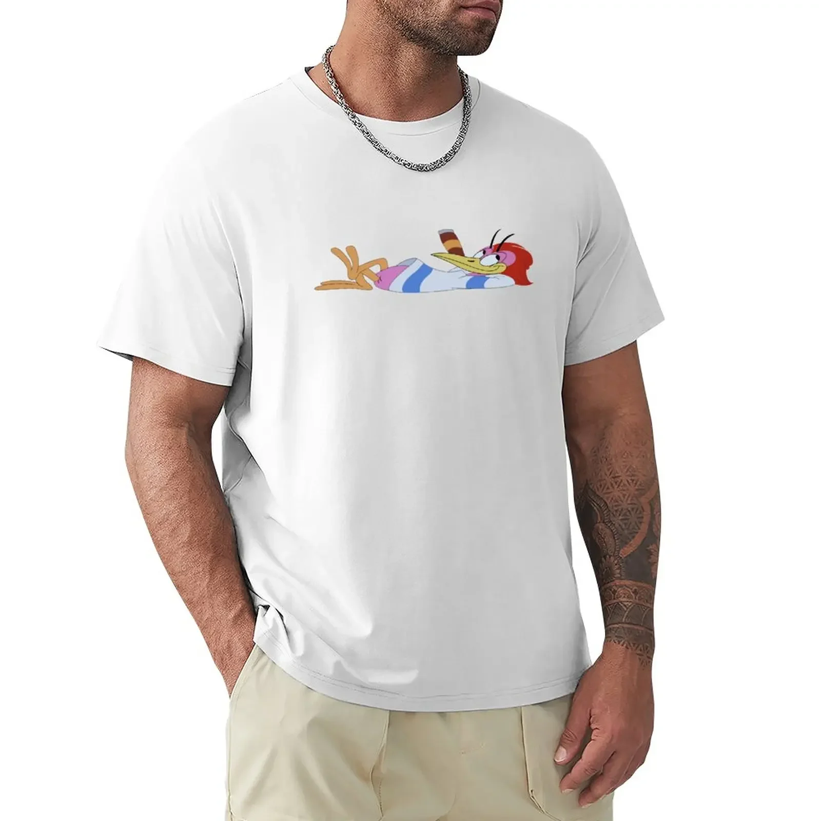 The Three Caballeros Aracuan Bird T-Shirt Vintage Manica Corta Tee Ragazzi Bianchi Magliette Pesanti Per Uomo