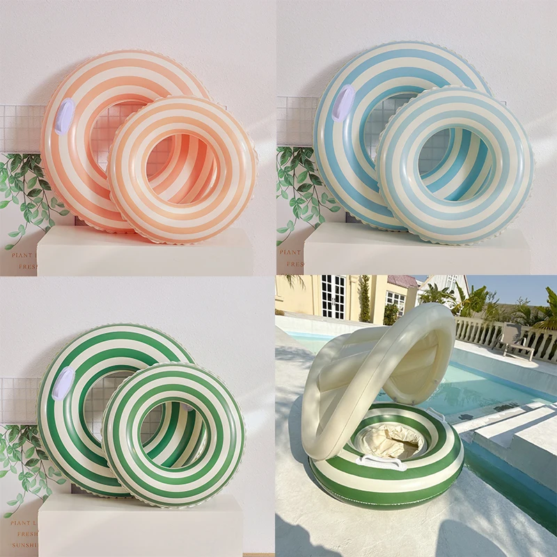 Inflatable Swimming Ring Thickened Tube Water Park Circle For Kids Adults Pool Float