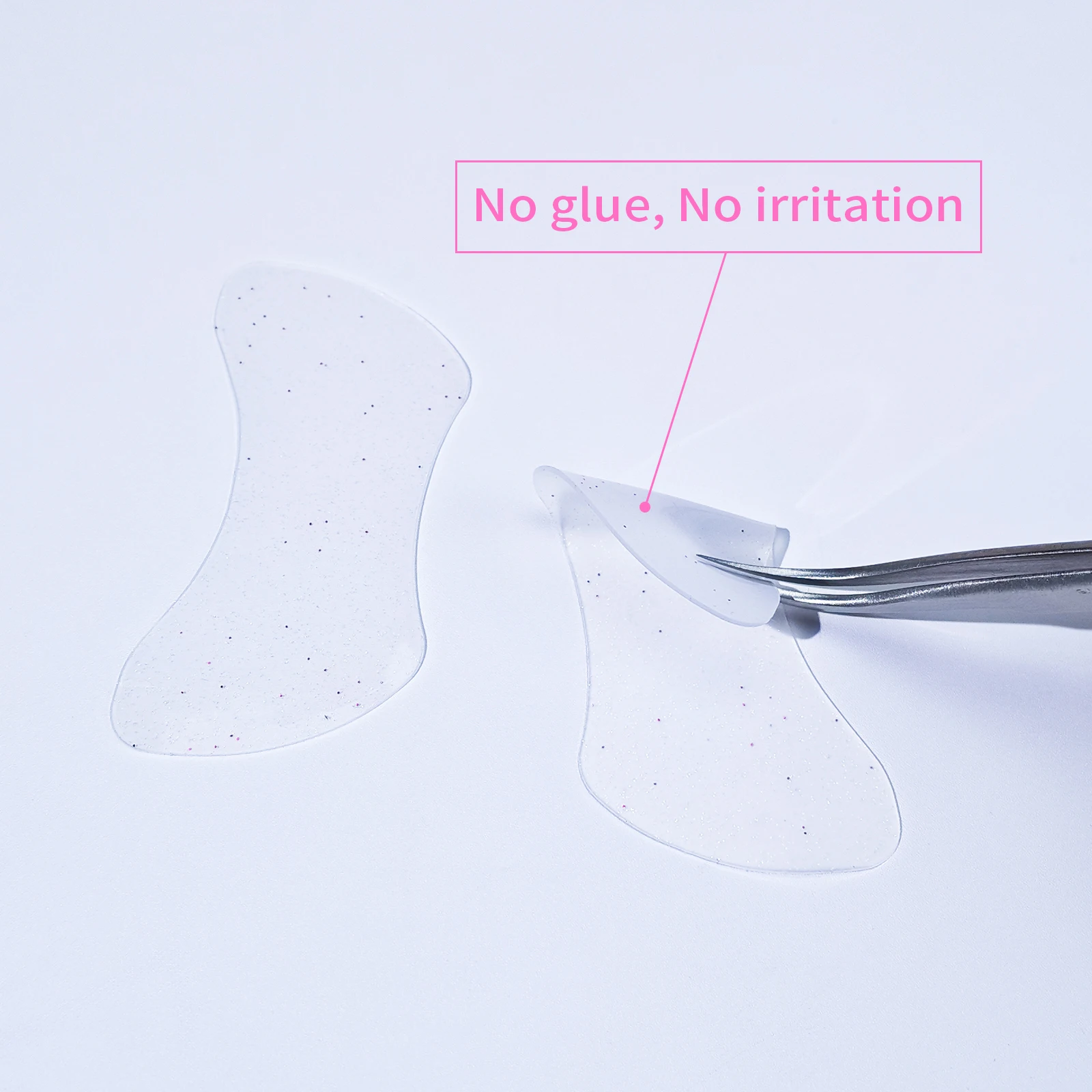 Reusable Eye Pads Silicone Eye Shadow Shields Eyelash Extension Patch Lash Extensions Under Gel Pads Makeup Tool 2Pc
