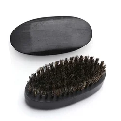 Natural Boar Bristle Grooming Brush - Premium Wooden Hair & Beard Care Essentials (A404)