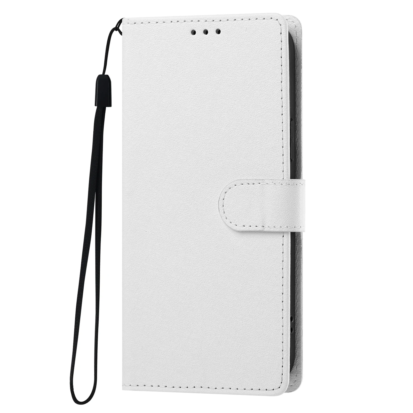 Magnetic Leather Wallet Case with Card Holder and Shockproof Flip Cover