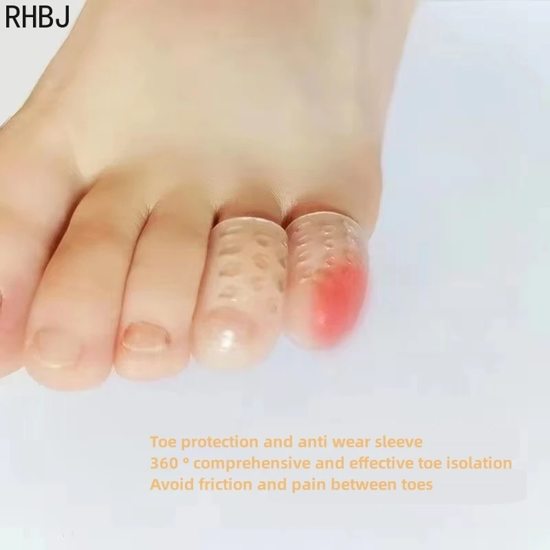Transparent Silicone Toe Caps Anti-Friction Breathable Toe Protector Prevents Blisters Caps Cover Protectors Foot Care