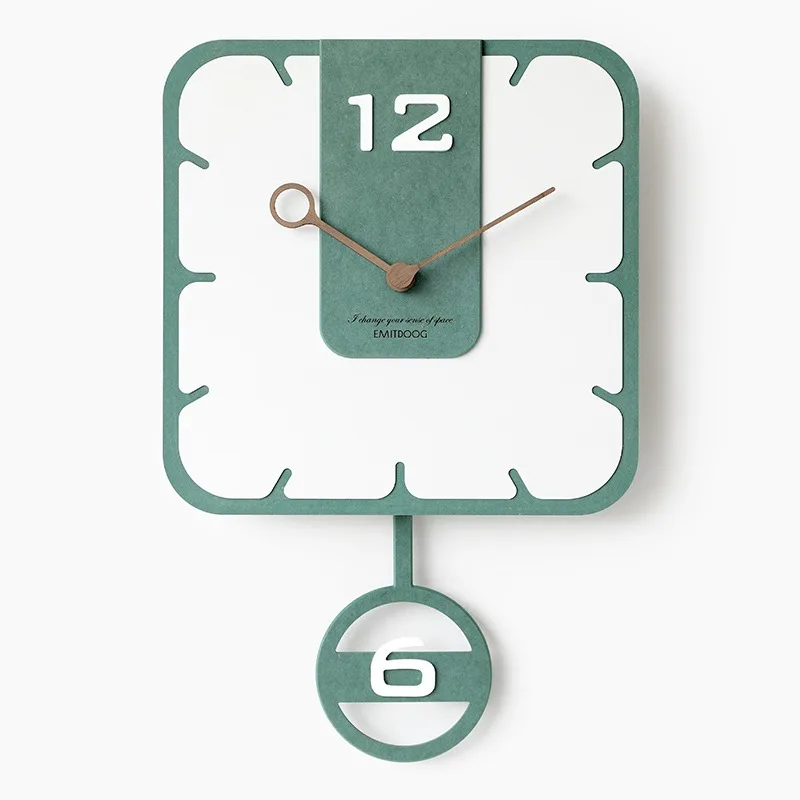 Rectangel Pendulum Wall Clock D  