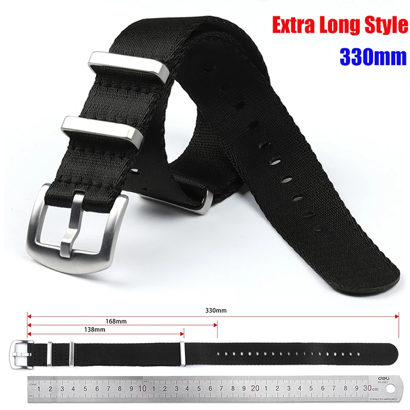 ExtraLongNylonWatchStrap20mm22mmforOmegaSeamaster007300