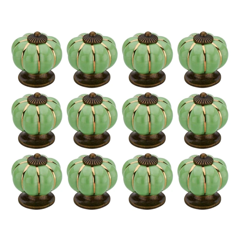 

BEAU-12 Pcs Knobs Vintage Ceramic Cabinet Knobs Drawer Dresser Knobs And Pulls Ceramic Cupboard Furniture Cabinet Knobs