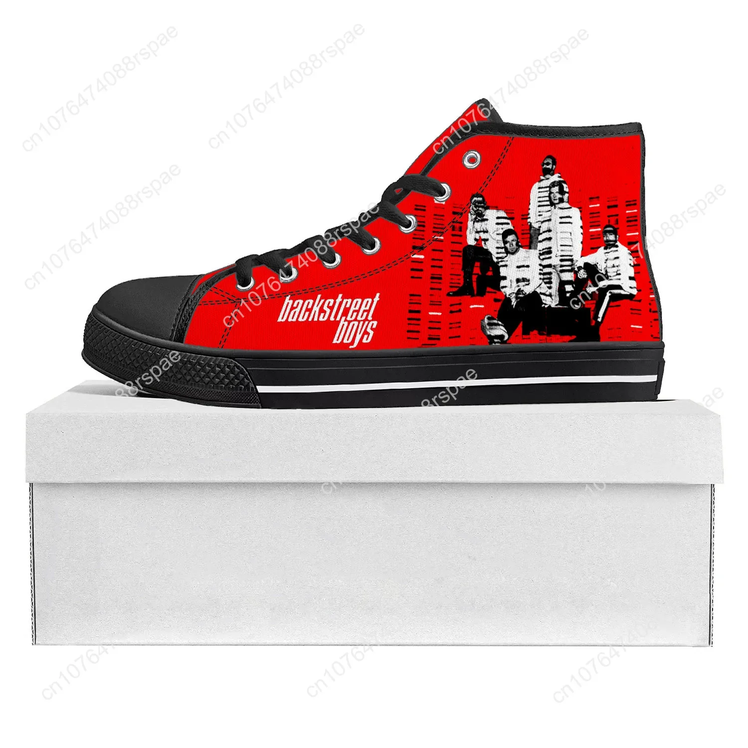 Backstreet Boys Pop Band Bsb Fashion High Top High Quality Sneakers Mens Womens Teenager Canvas Sneaker Couple Shoe Custom Shoe