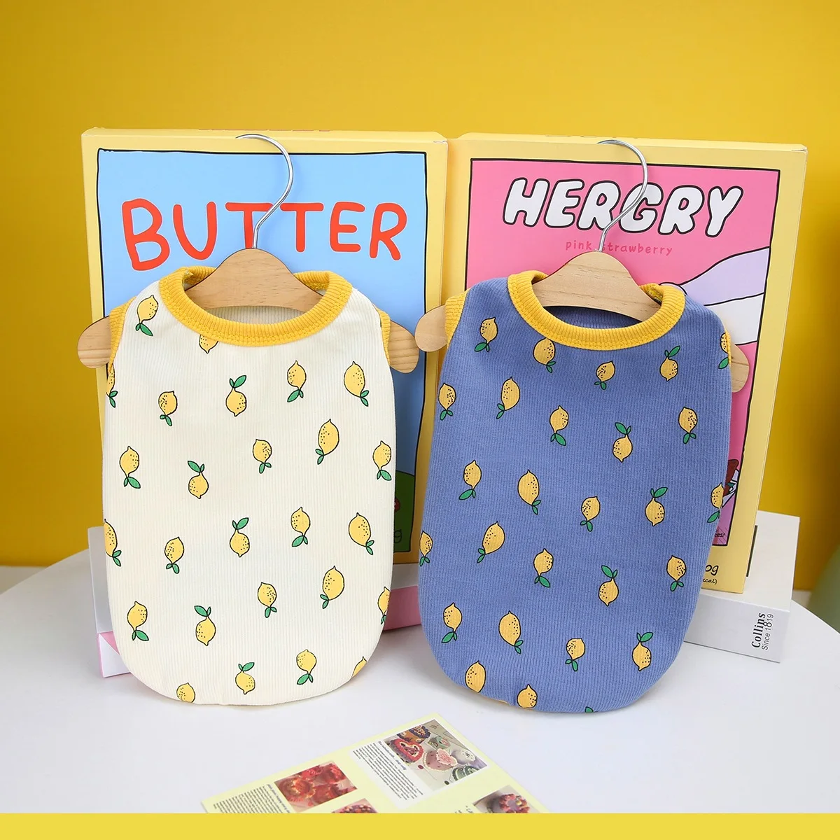 

Teddy Lemon Vest Stylish Summer Dress Pet Jumper Puppy Vest Classic Fruit Clothes Dog Accessories XS-XL