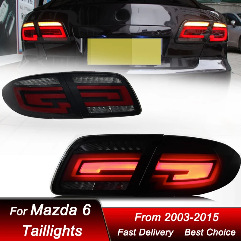 

Car Tail Lights For Mazda 6 2003-2015 New style full LED Tail Lamp Dynamic Turn Signal Light Tail Lamp Assembly