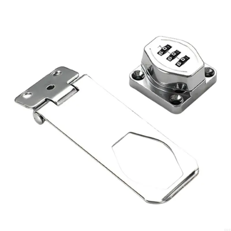 68UE AntiTheft Password Drawer Lock 3Digit Combination Lock Cabinet Hasp with Code Lockers Keyless Durable