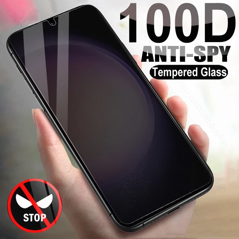 Vetro Temperato Per La Privacy Curvo 100D Per Samsung Galaxy S23 S 23 Plus S23 + S23Plus 5G 23 S Pellicola Salvaschermo Anti-Spia Hd Cover