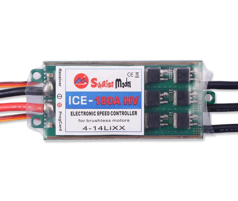 

SunriseModel ICE 120A 180A HV 4-14S LIPO Electronic Speed Controller ESC for Brushless Motor RC Helicopter Airplane DIY Parts