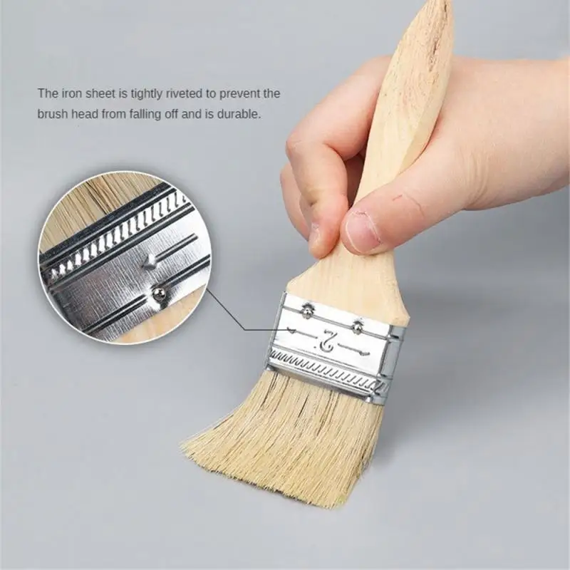 Brush Not Easy To Shed Hair Easy Dipping Soft Wool Wide Range Of Applications Bristle Brush Paint Quality Assurance