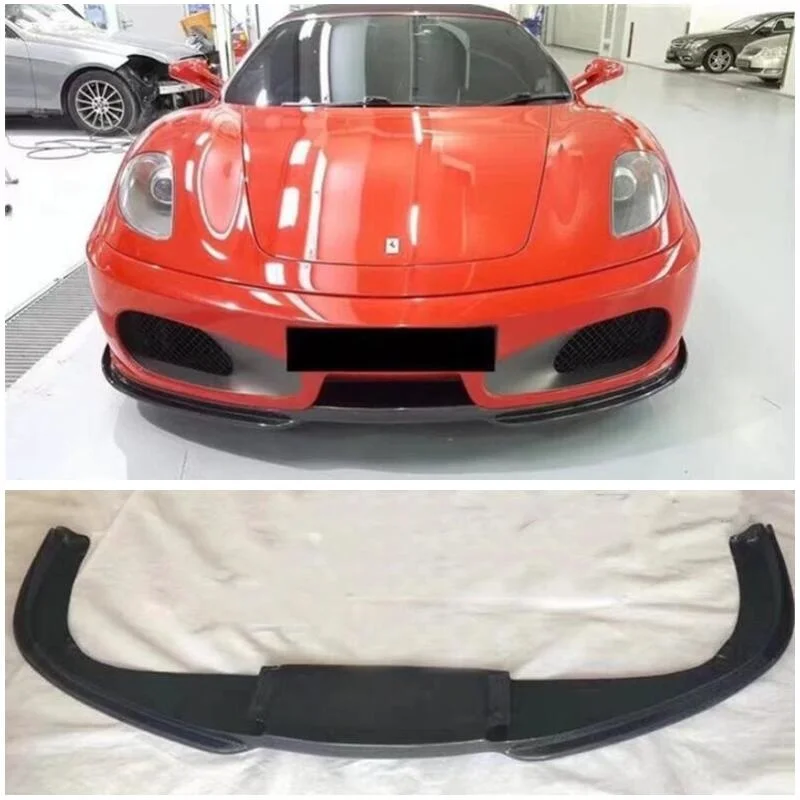 For Ferrari 430 Real Carbon Fiber Front Lip Splitters Diffuser Bumper Spoiler High Quality Auto Accessories