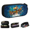 Dog Man Dogman Movie Comic Pencil Cases Cartoon Animals Pen Box Bags Student Large Storage Students School Zipper Pencilcases 1
