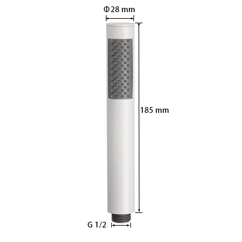 Handheld Shower Head Black Bathroom Accessories Stainless Steel High Pressure Water Saving Bath Hand Shower Multiple Colors 6