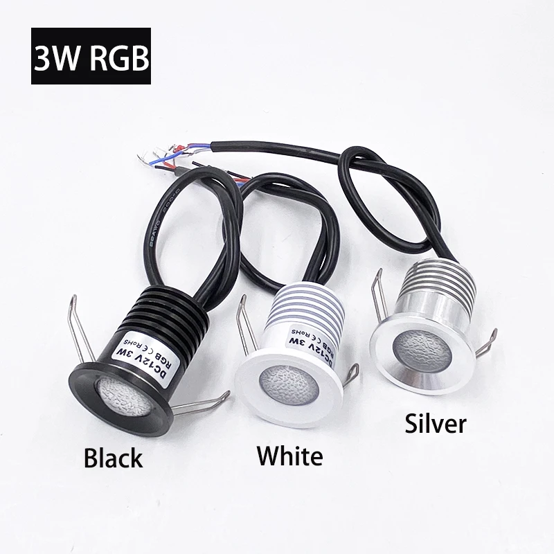 LED Downlight LED Spotlight 12V Mini LED RGB 0.5W 1W 3W Indoor Home Star Light Recessed Spot Light Down Stage KTV DJ Ceiling room decor
