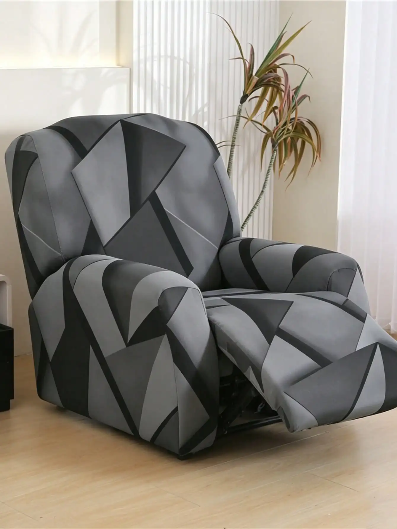 Printed Washable Lounge Chair Cover Suitable For All Seasons For Office Living Room Home Decoration Size S Natural Unprocessed