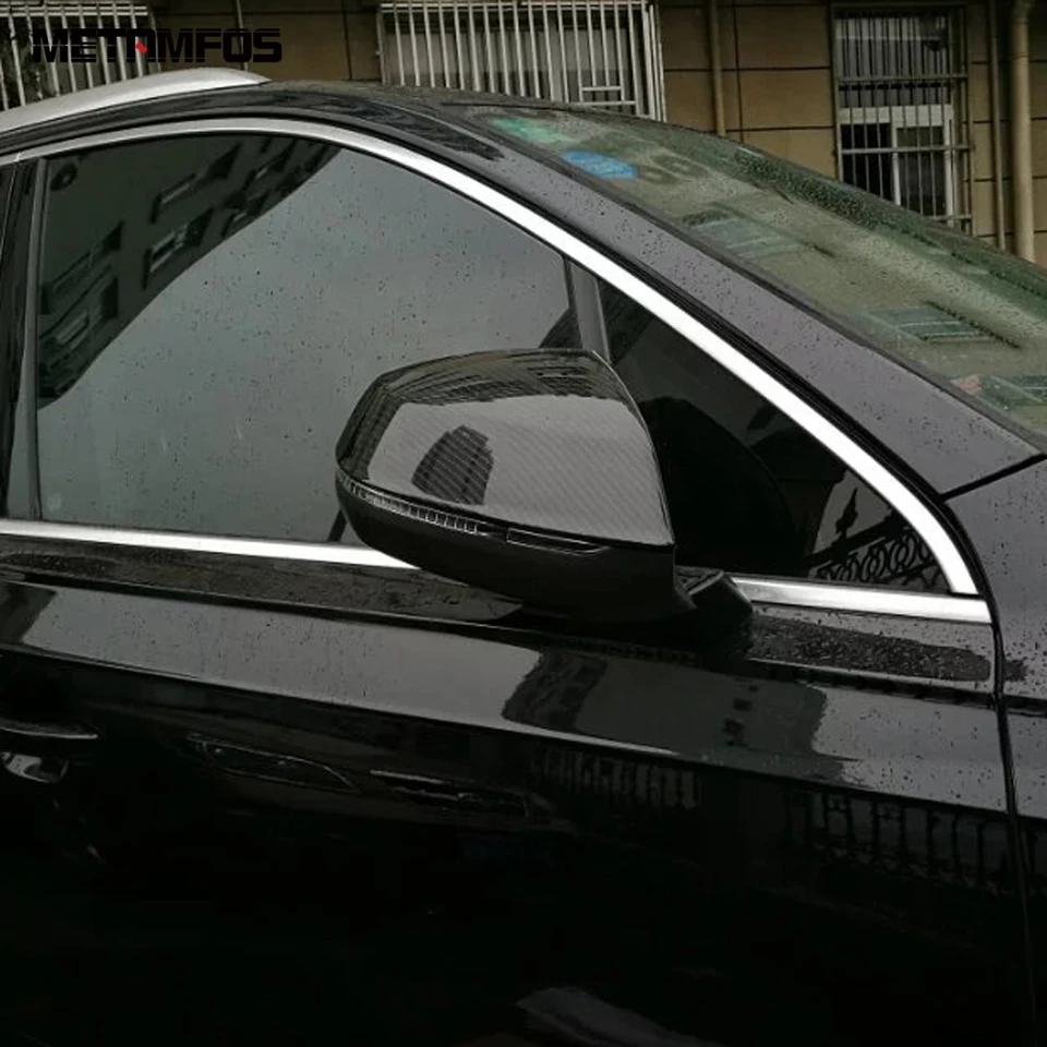 MTGJFDDFO Accessori per Auto Adatta per Audi RS6 S6 A6 C7 Specchio in Fibra di Carbonio Custodia in Fibra di Carbonio Veduta Retrovisore con & Senza Lane Assist 2012-2019 (Color