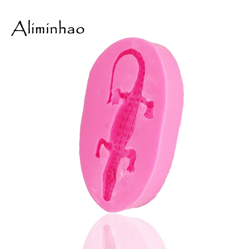 Sijiangmold Krokodil Silikonform 3D - Für Fondant, Schokolade, Kuchendekoration