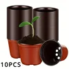 10pcs Plastic Plant Nursery Pots Seedling Plant Pot For Indoor Outdoor Planting Garden Flower Plant Container Cups Planter 1