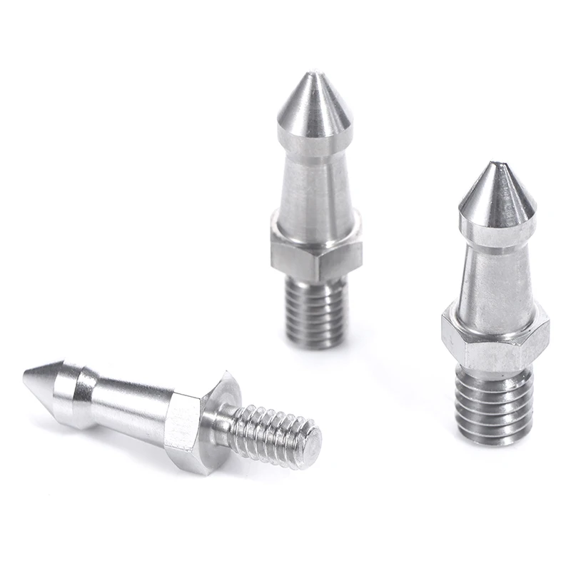 Camera Tripod Stainless Steel Tripod Spike 1/4 3/8 M8 Inch Monopod Feet Screw Fixed