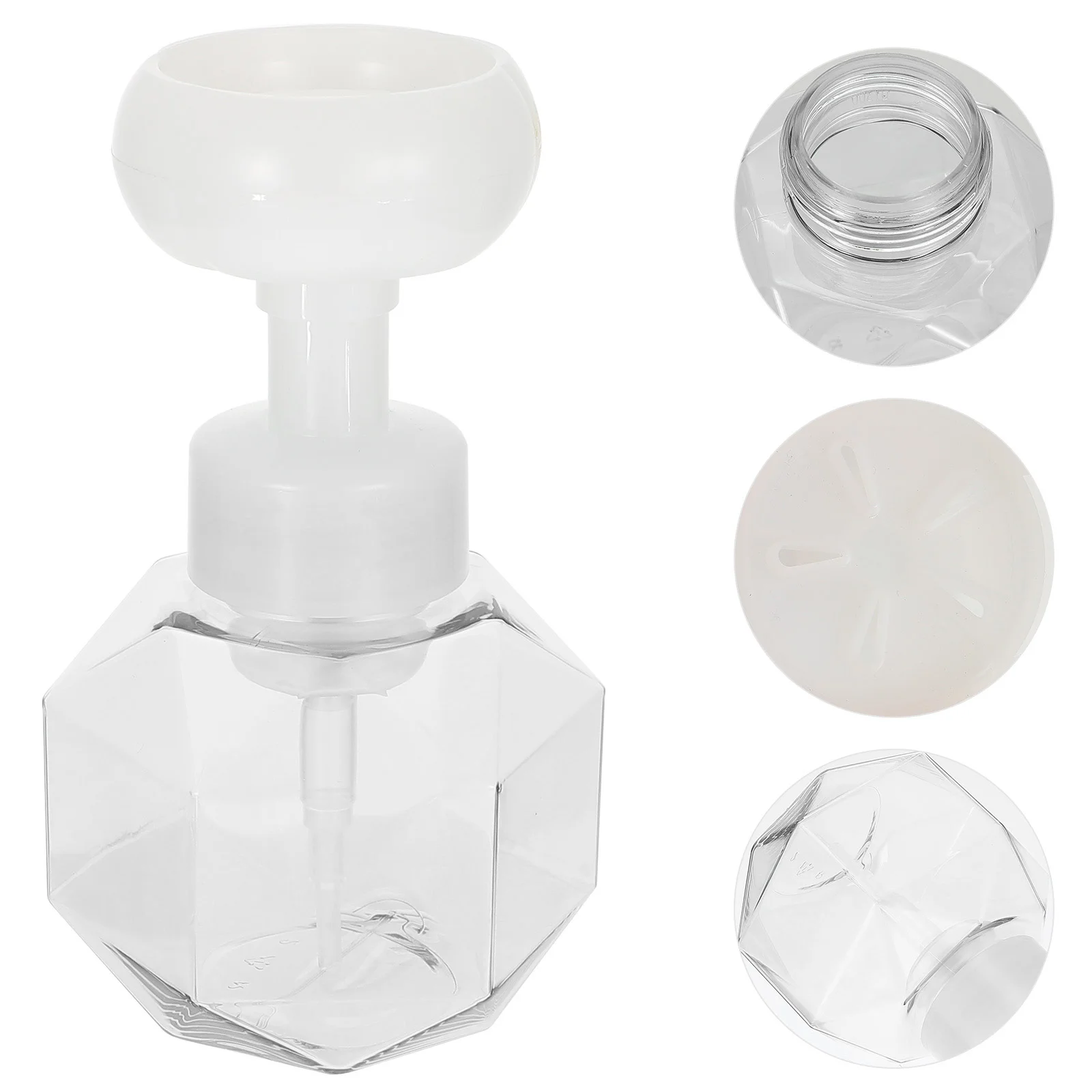 

300 Ml Flower Sparkling Bottle Foaming Travel Body Wash Shower Gel Top Pp Material Refillable Container For cosmetics