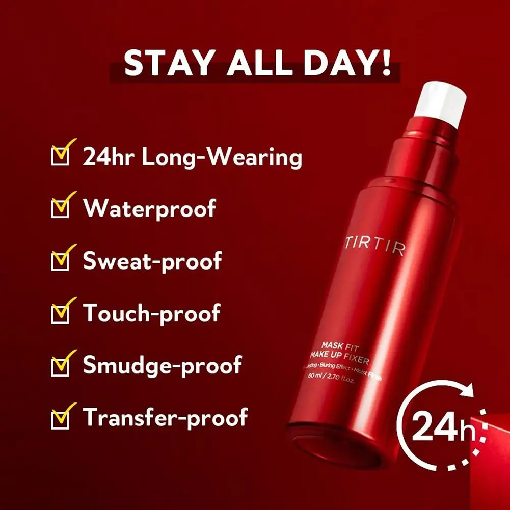 TIRTIR Moisturizing Setting Spray Matte Lightweight Oil-control Fixer Lotion Hydrate Fast Film Forming Long-lasting Face Makeup