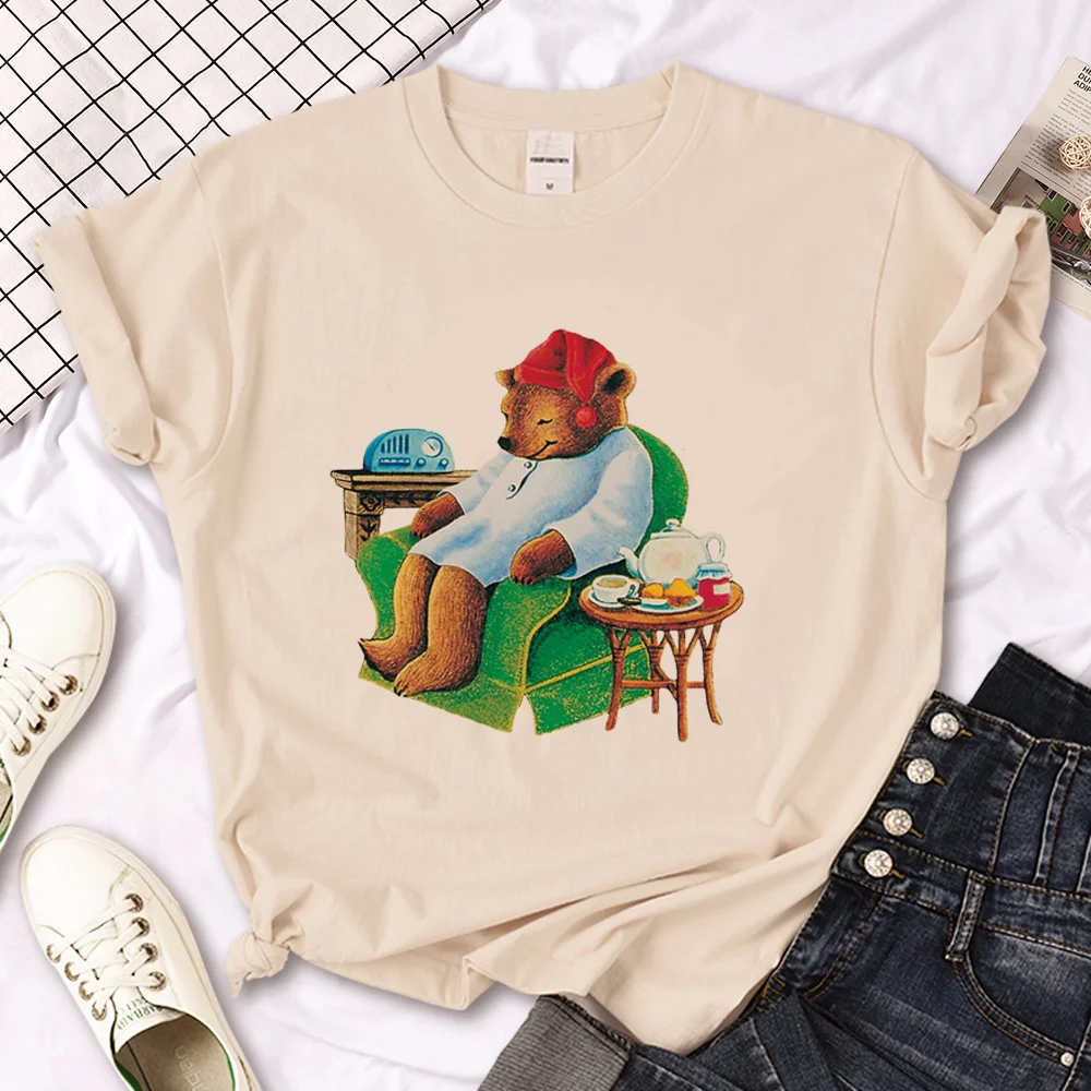 

Bear t-shirts women streetwear t shirt female Japanese harajuku clothes