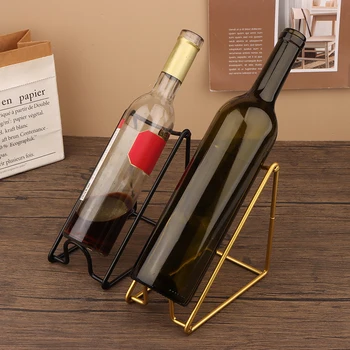 1 pz portabottiglie per vino da appoggio espositore per bottiglie di vino portabottiglie per vino semplice decorazione per bancone domestico