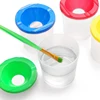Multifunctional Pen Washing Bucket Watercolor Paint Painted Art Pen Washing Cup Plastic Transparent Painting Pen Washing Cup 1