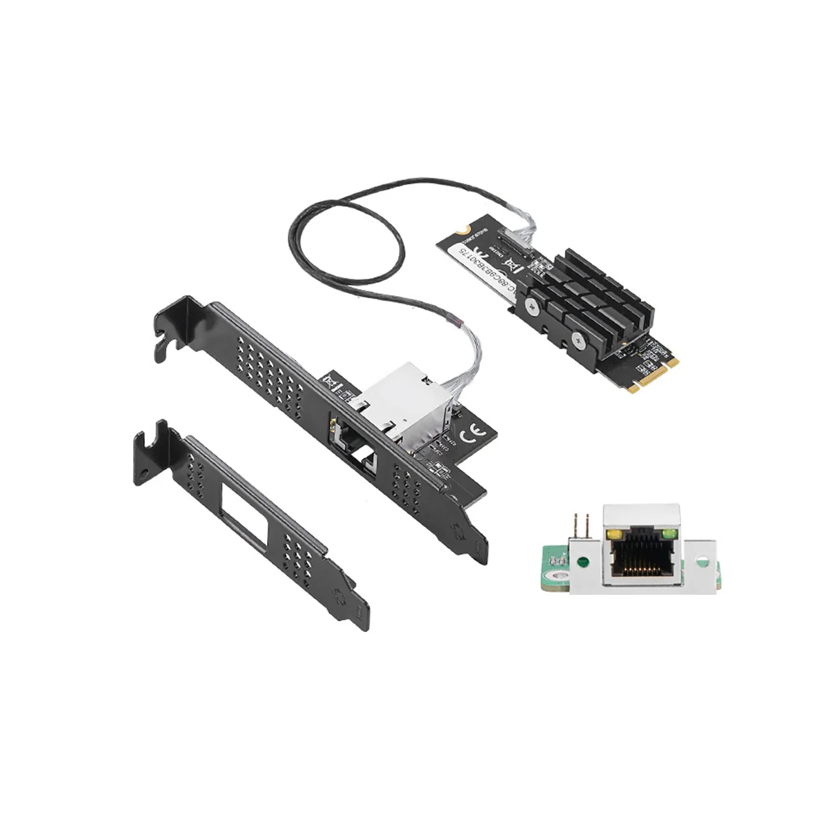 

10Gb Network Card B+M Key M.2 to RJ45 Gigabit Ethernet Network Adapter 10G/2.5G/10000M Internet NIC Lan