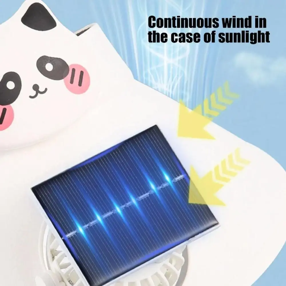 통기성 좋은 여름용 팬 햇, 자외선 차단 넓은 챙 태양광 팬 모자 USB / 태양광 강풍 낚시 모자