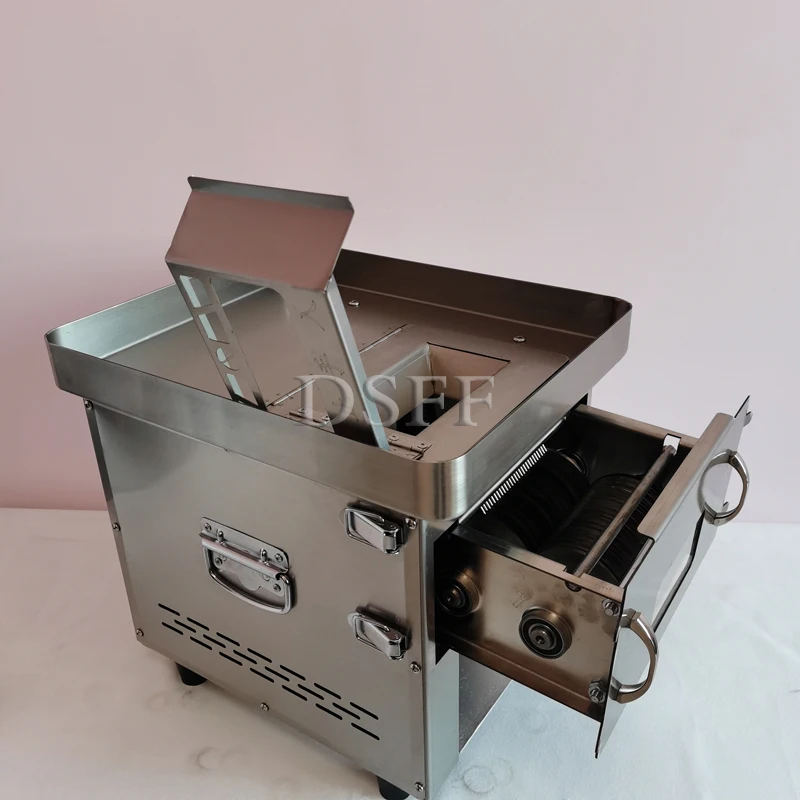 New Commercial Vegetable Slicer, Vertical Electric Meat Slicer, Pull-Out Multifunctional Vegetable Slicer