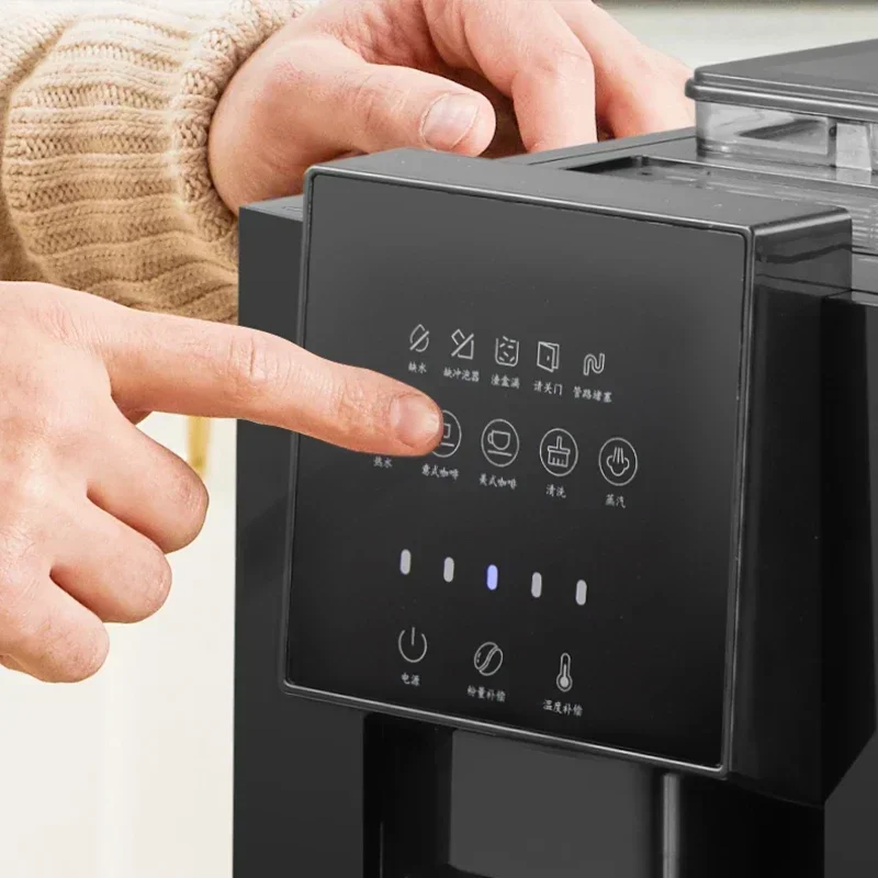 220V 19bar Automatic Coffee Machine with Built-in Grinder Self-cleaning System Italian Espresso Coffee Maker