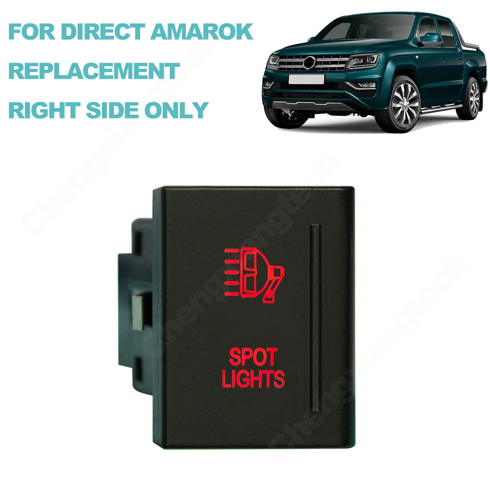 12V 3A Push Switch For VM AMAROK OEM Replacement Red Led ON OFF Spot Lights Fit RIGHT SIDE ONLY | Автомобили и мотоциклы