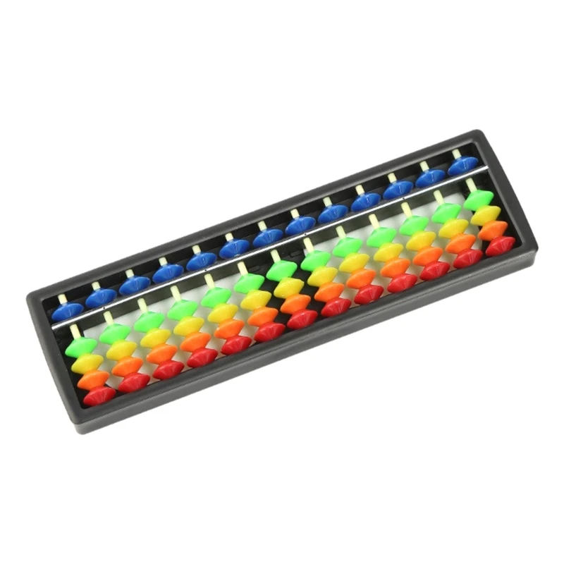 13 Beadrow 수학 트레이너 밝은 색상 슬라이딩 디스크 조기 수리 개발 도구..