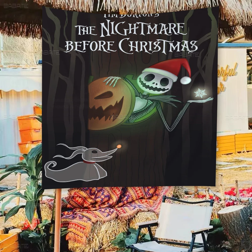 클래식 애니메이션 영화 악몽 크리스마스 전 잭 배너, 아트 프린팅, 일본 벽 깃발, 벽걸이 홈 장식 - AliExpress, image size:1000x1000