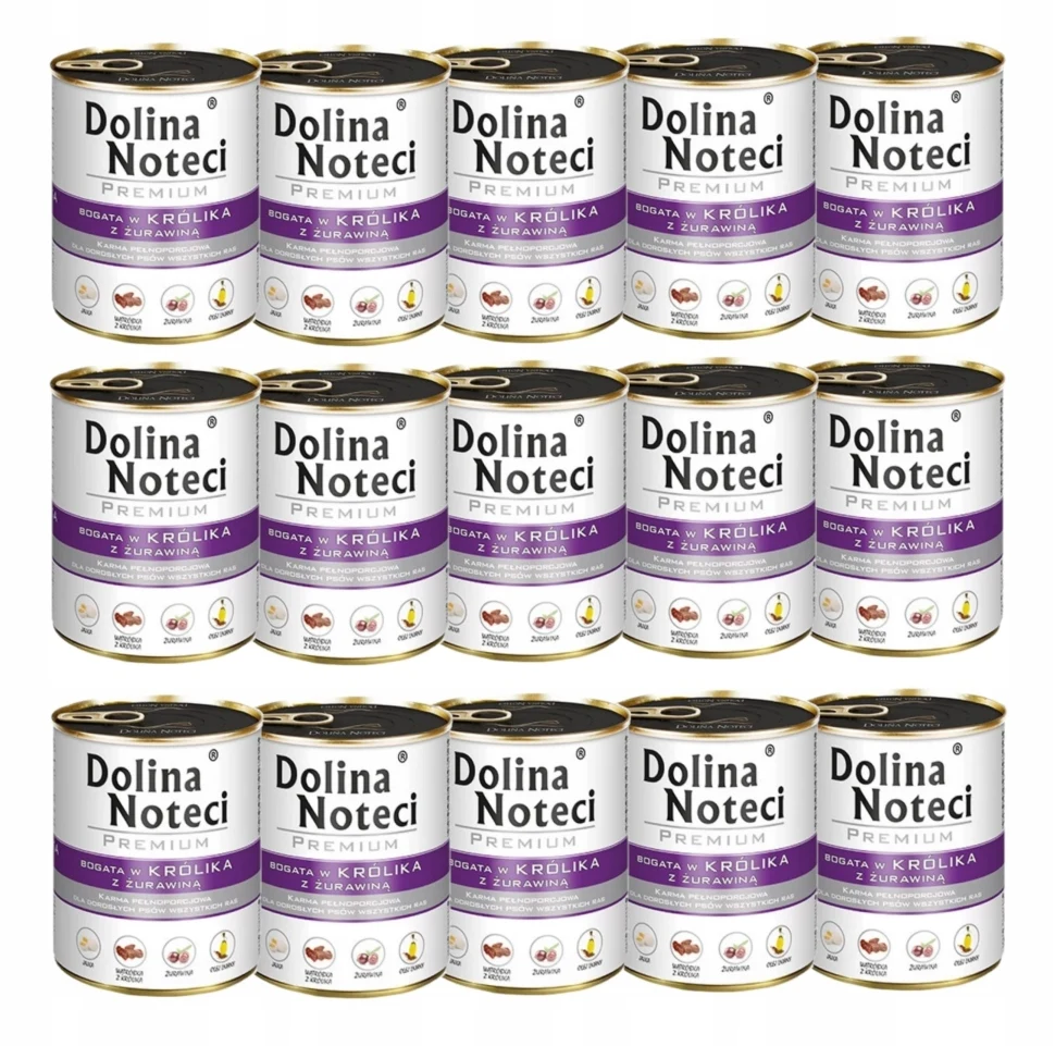 Karma dla psa Dolina Noteci Królik 15x800g z Polski za $32.81 / ~120zł