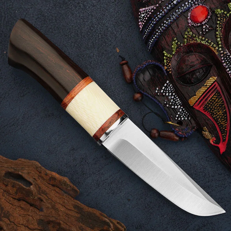 

Japanese 9CR18MOV thickened straight Blade Outdoor jungle Rescue straight blade Jungle Hunting knife family collection