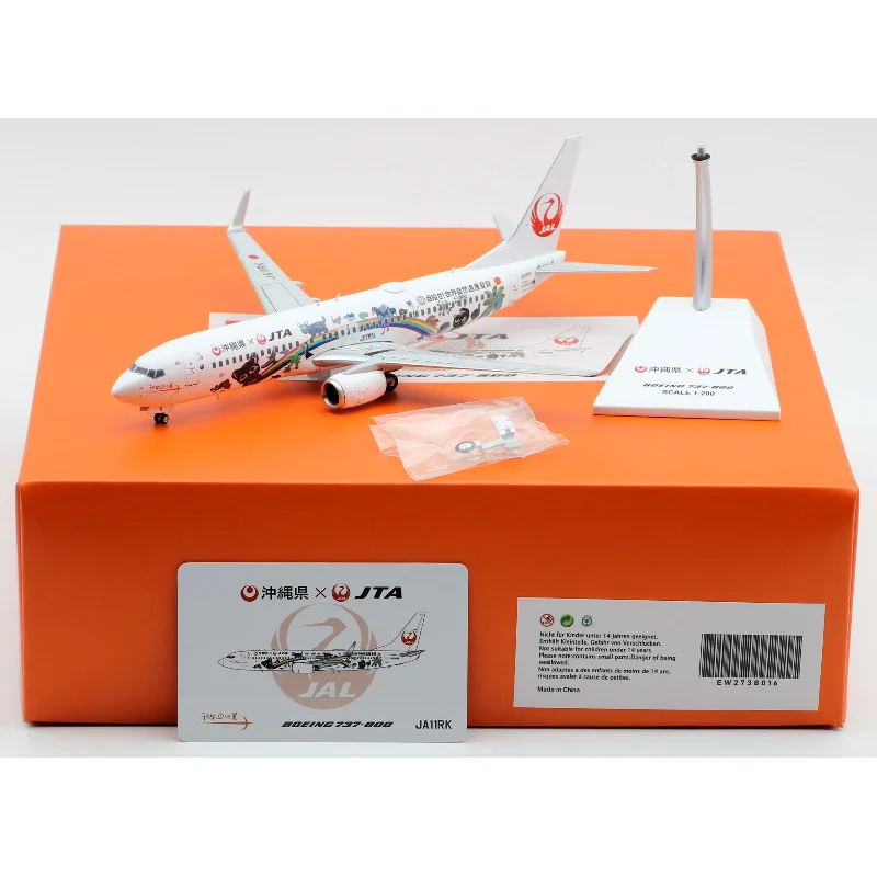 

1:200 Scale EW2738016 Plane Japan TransOcean Air "Oneworld" Boeing B737-800 Diecast Alloy Aircraft Model JA11RK Collection Gifts