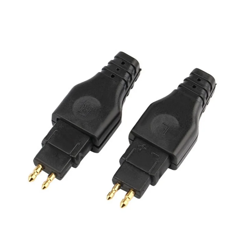 2 Pcs Mini Earphone Cable Pin Audio Headphone Jack Plug Connector for Sennheiser HD650 HD600 HD580 HD25