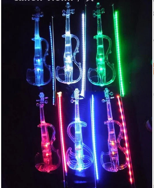 only1 pcs violin bow Stage performance effect Brazilwood rod Plus led light bar | Спорт и развлечения