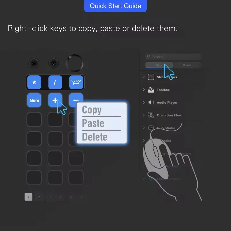Mbox N1 Streamdeck Mini Visual Keyboard 15key Mirabox Stream Deck