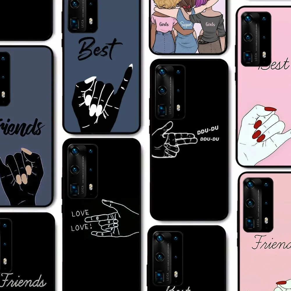 Custodia Per Telefono Per Ragazze Best Friends Per Huawei P 8 9 10 20 30 40 50 Pro Lite Psmart Honor 10 Lite 70 Mate 20Lite