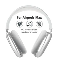 For AirPods Max Transparent Case Soft TPU Anti-Scratch Cover Sleeve Protective Cases For Apple AirPods Max Headphone Accessories 5