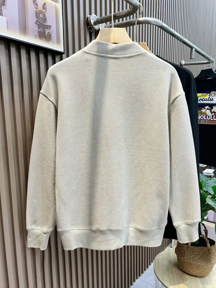 Description Picture 5 of itemWith Pockets Knitted Sweaters for Men V Neck Icon Cardigan Man Clothes Korean Fashion Plus Size Sweat-shirt Winter 2023 Trend A