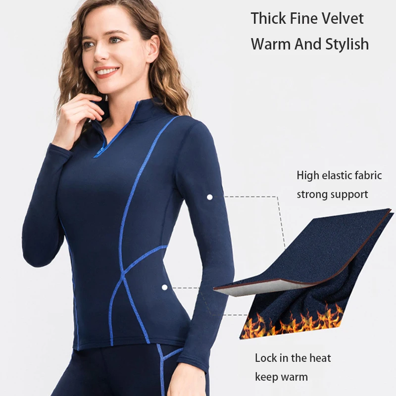 Women's Long Sleeve Thermal Fleece Shirt Workout Tops With Zipper Athletic Running Shirts Autumn Winter Gym Sports sports t shirt,yoga shirt,sports shirt
