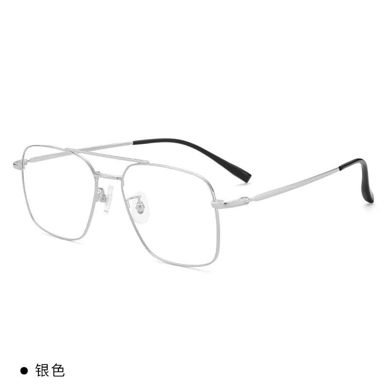 

54mmUltra clear alloy full frame polygonal eyewear frame for men and women anti blue prescription eyewear frame 89172
