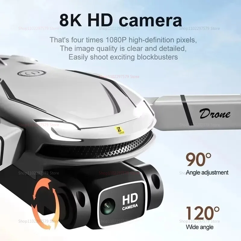 새로운 V88 RC 드론, 8K HD 광각 카메라 탑재, 접이식 쿼드콥터 드론, 어린이 및 성인용 항공 촬영 UAV 장난감 선물